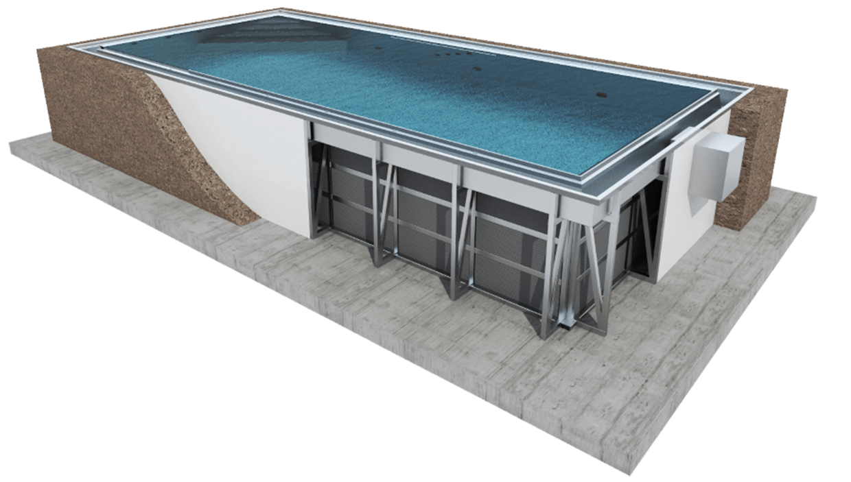 Vizualizace přelivového bazénu IMAGINOX