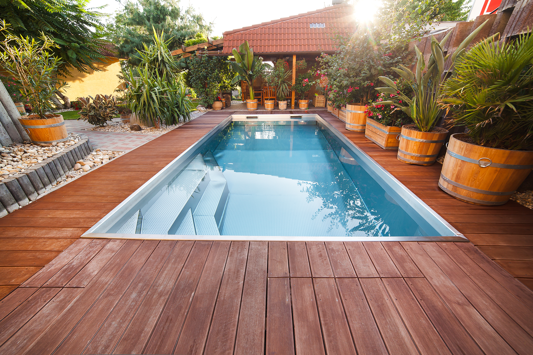 Renovation: Replacement of a Plastic Pool with a Stainless-Steel One