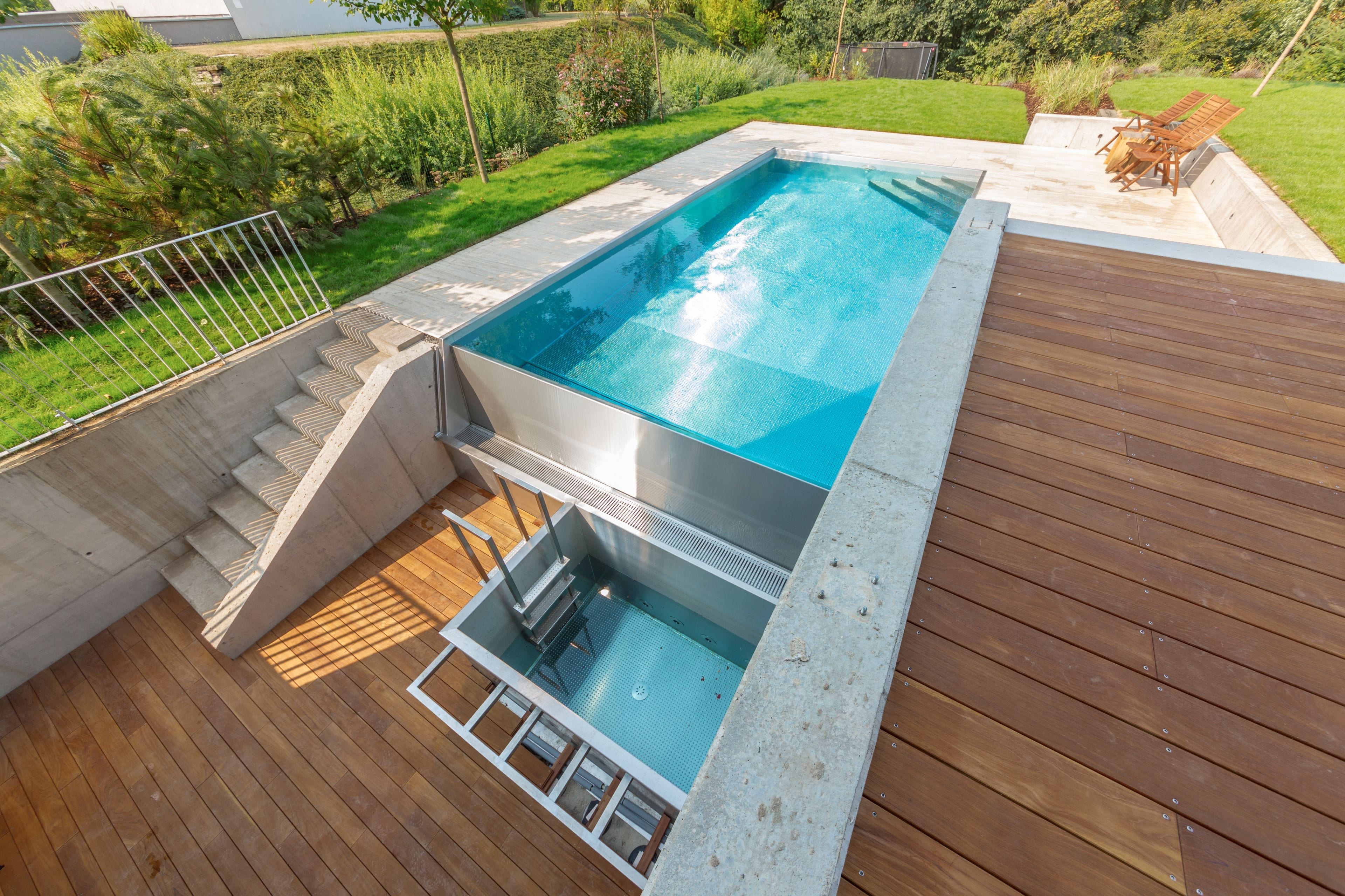 Nerezový bazén s ochlazovacím bazénkem | IMAGINOX