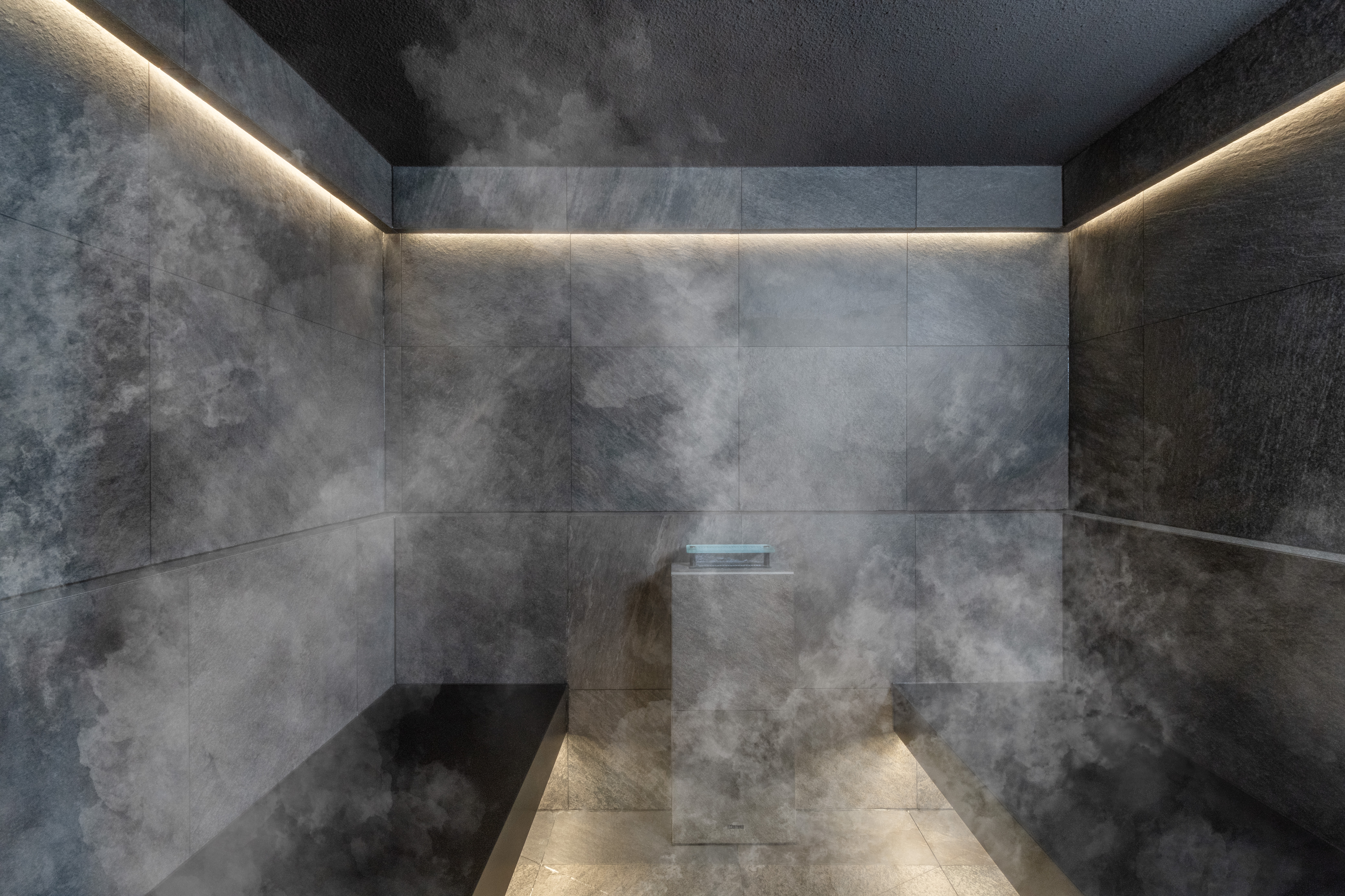 Minimalist modern steam bath design by TAO