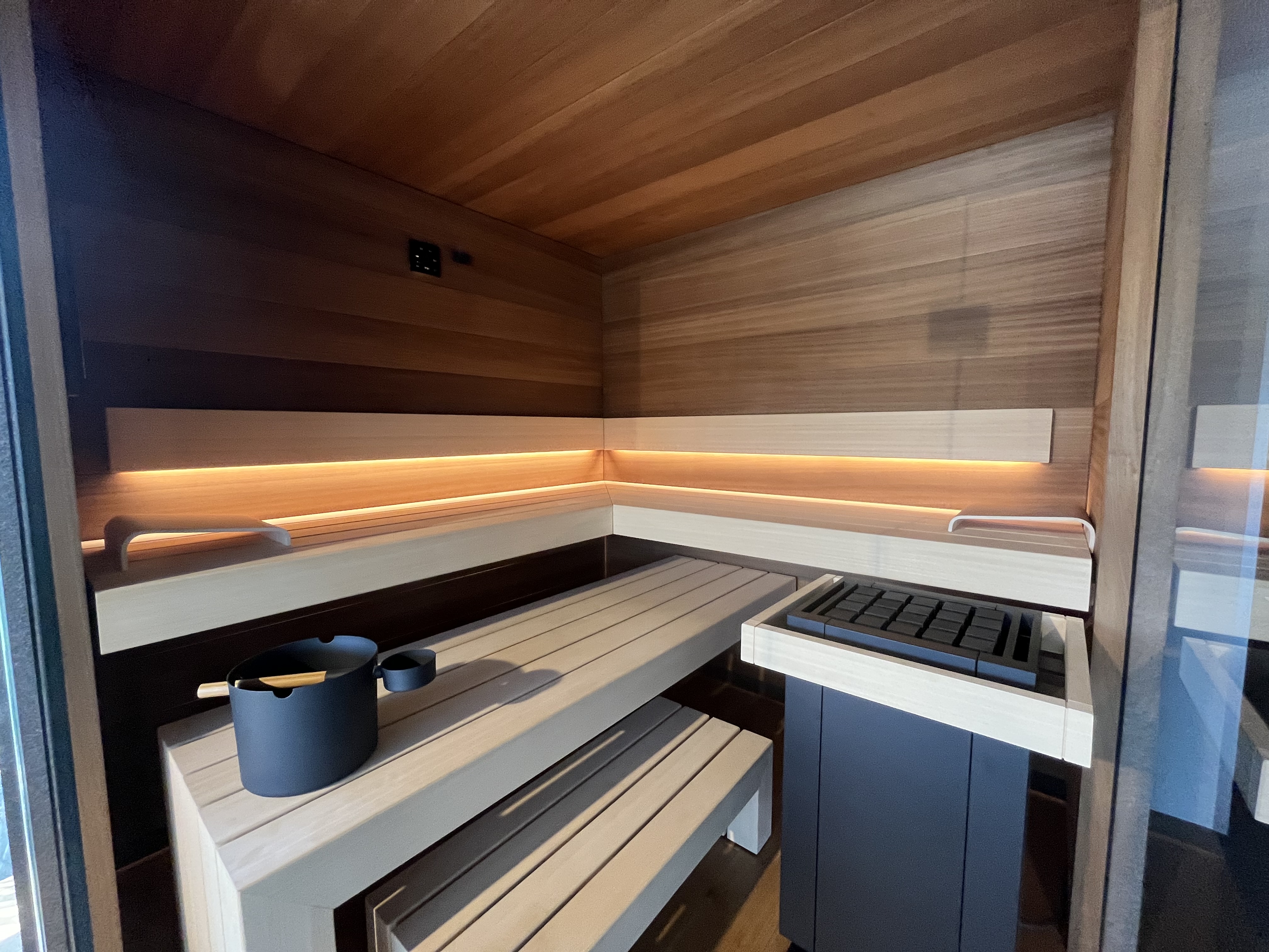Modern design sauna TAO by IMAGINOX group