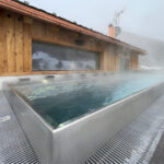 overflow stainless steel pool livigno hotel