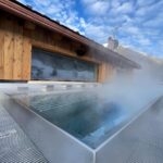 stainless steel pool in livigno hotel