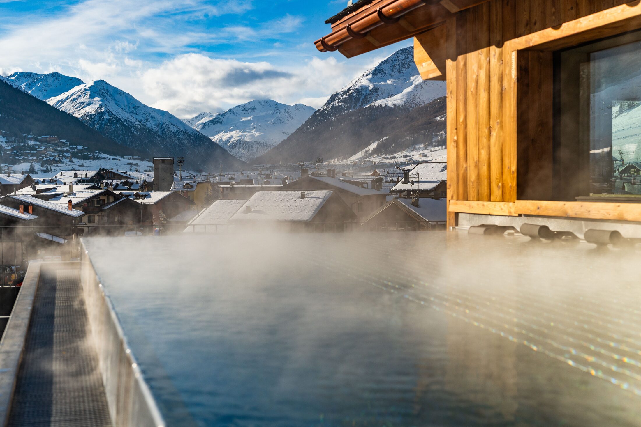 Imaginox | Nerezový bazén IMAGINOX v hotelu Damelis v Livignu: Exkluzivní relax s panoramatem Alp
