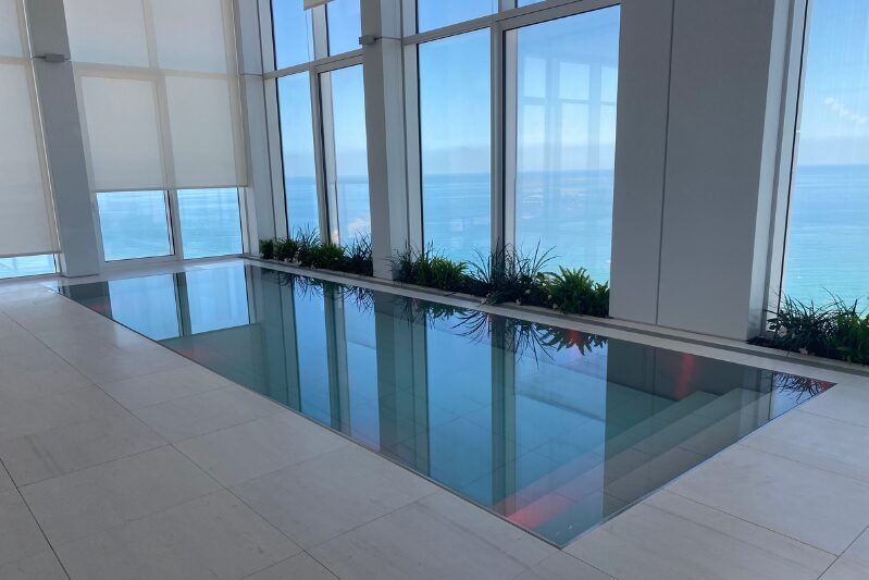 infinity pool2 bazény se zvedacím dnem v mrakodrapu